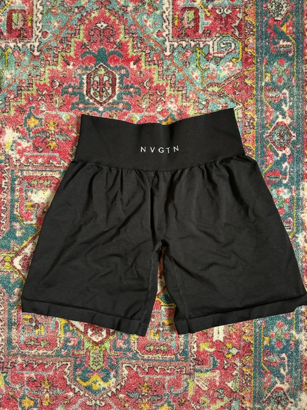Black NVGTN High-Waist Bike Shorts